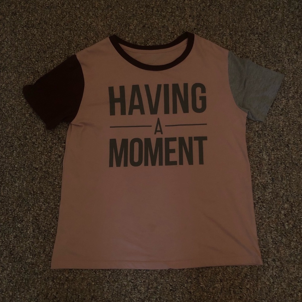 Having a moment tee